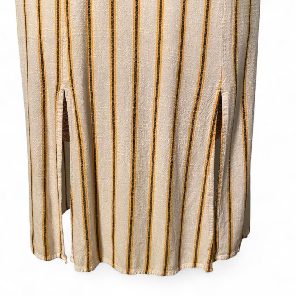 SO White Midi Dress With Yellow And Black Stripes - Picture 5 of 6